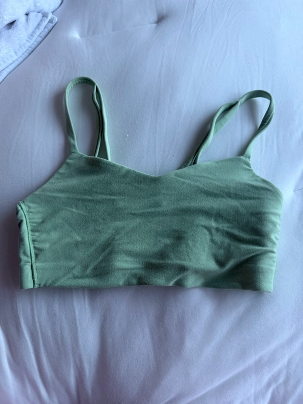 Mint green sports bra